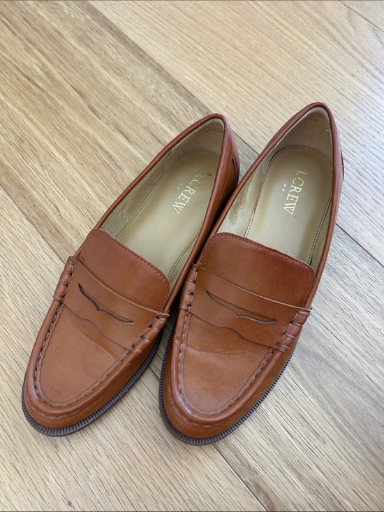J. Crew Shoes - J.Crew Women’s Penny Loafers in Cognac Brown